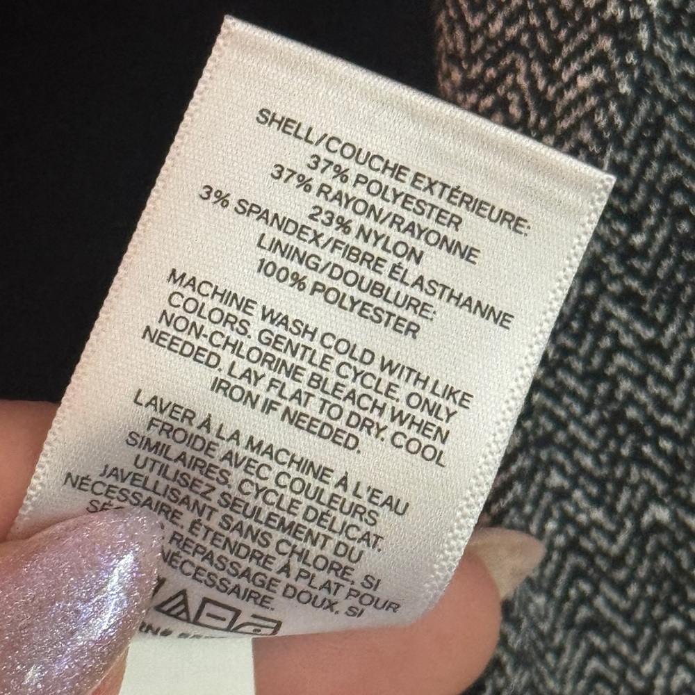 Express Herringbone Blazer Jacket - image 3